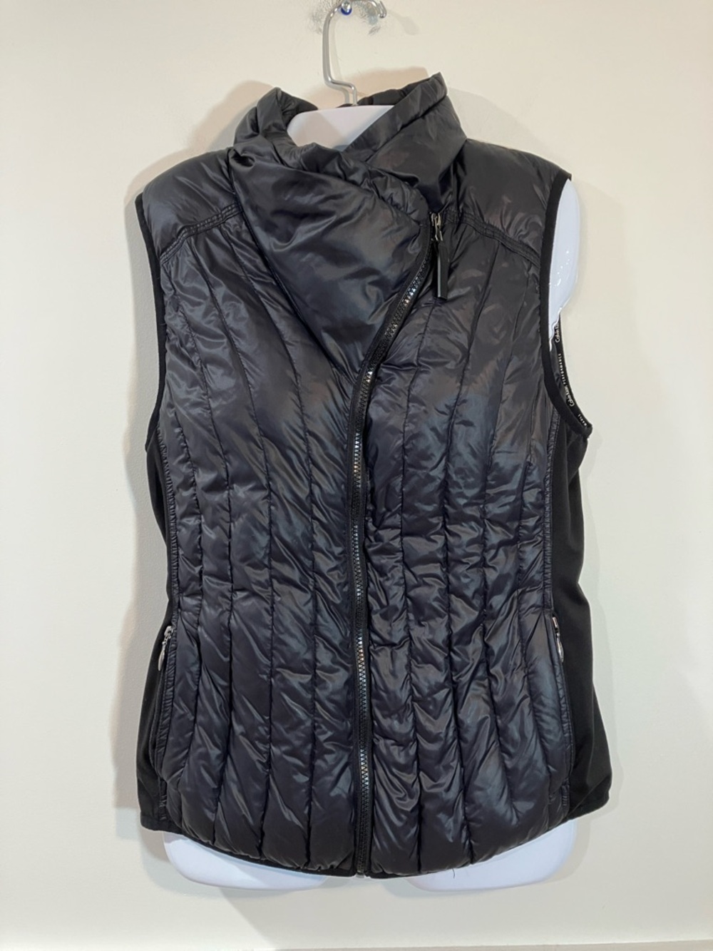 Calvin Klein Performance Black Quilted Zip-Up Down Women's Vest M